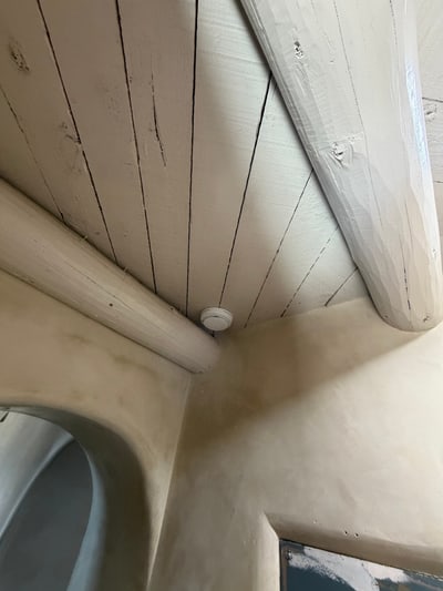 Professionally installed life-safety device in a Santa Fe home