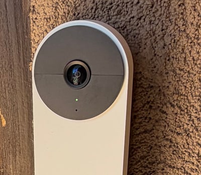 Video doorbell installed at an Albuquerque front entry