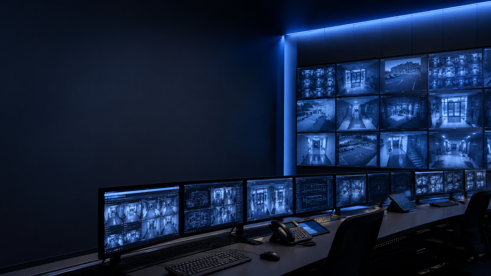 Commercial remote monitoring and security response planning