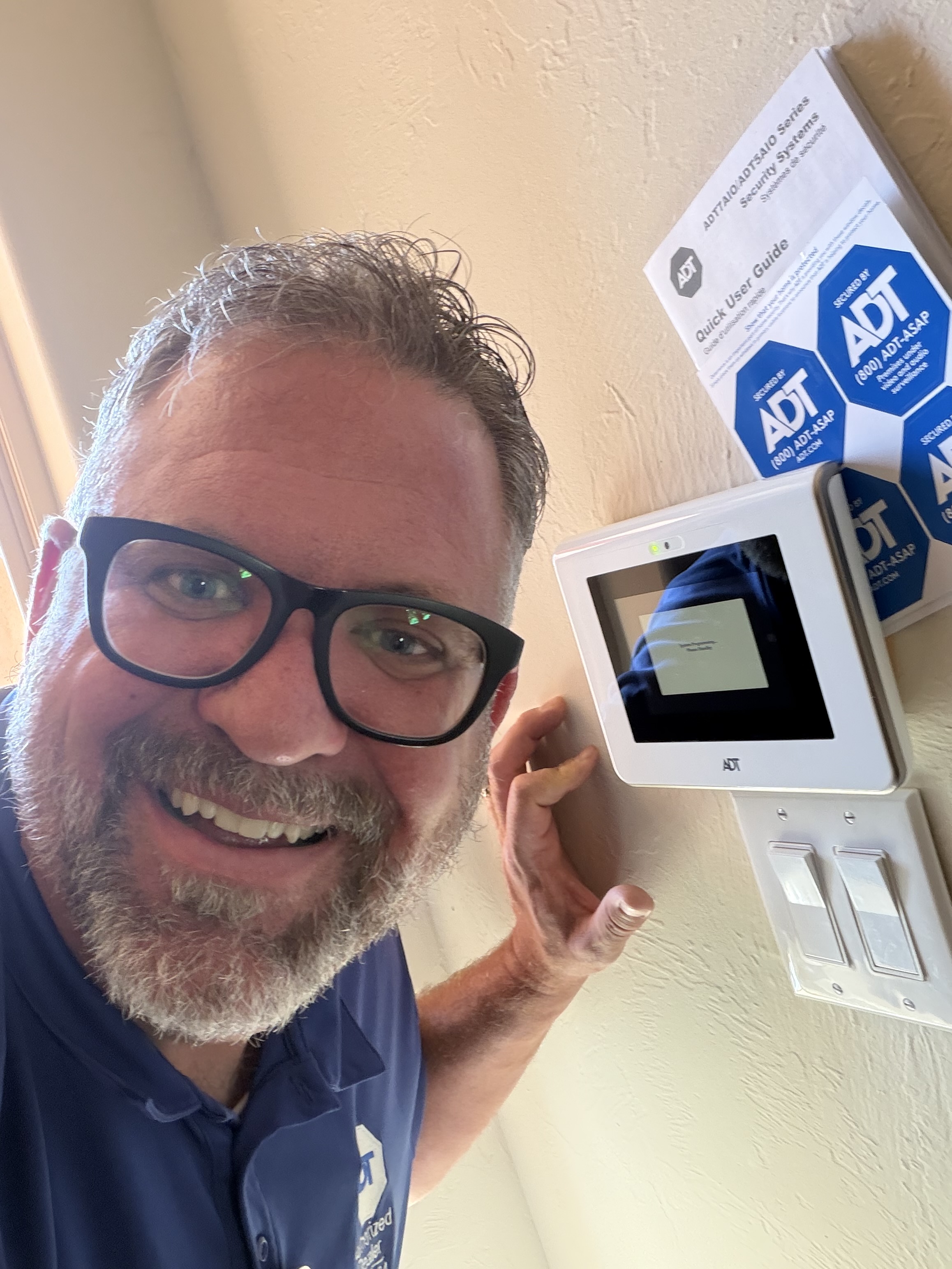Professional security system installation