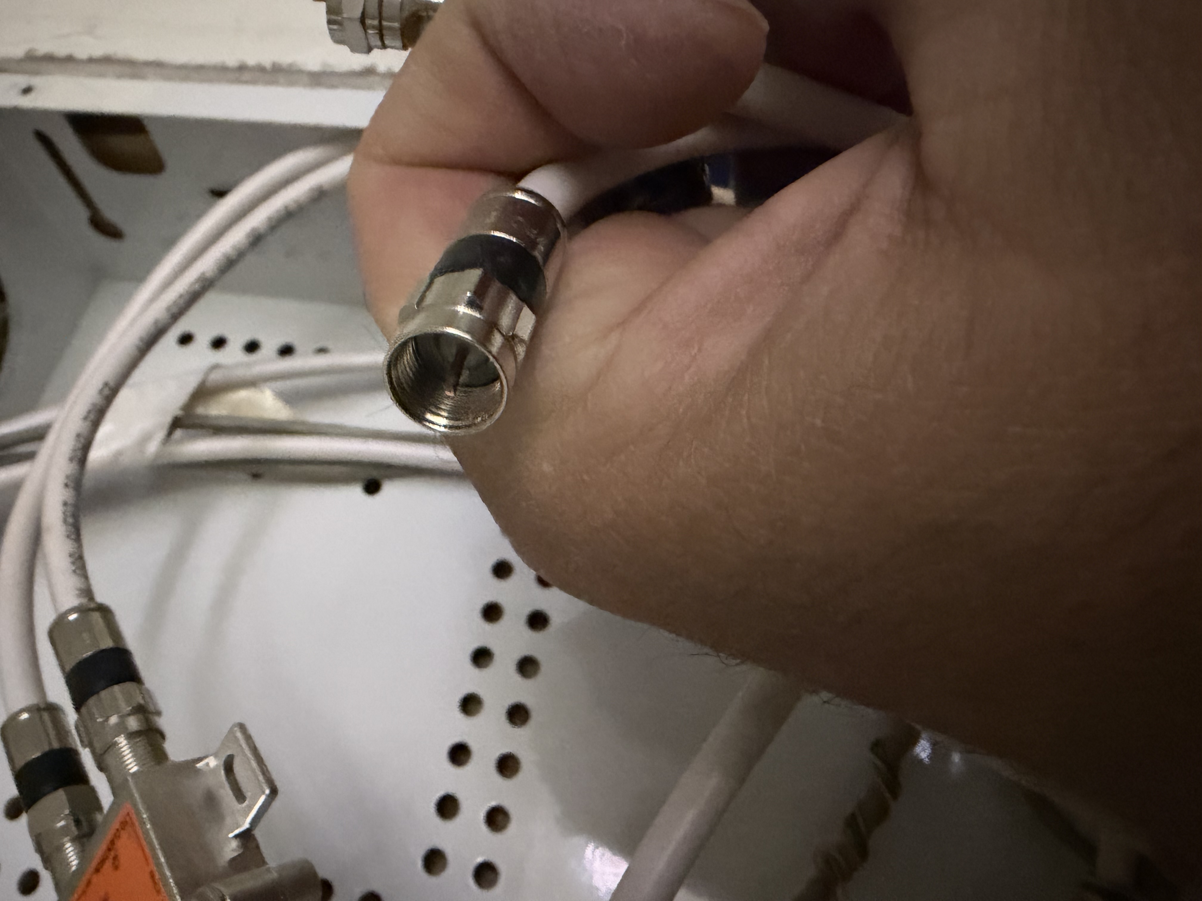 Coaxial cable installation