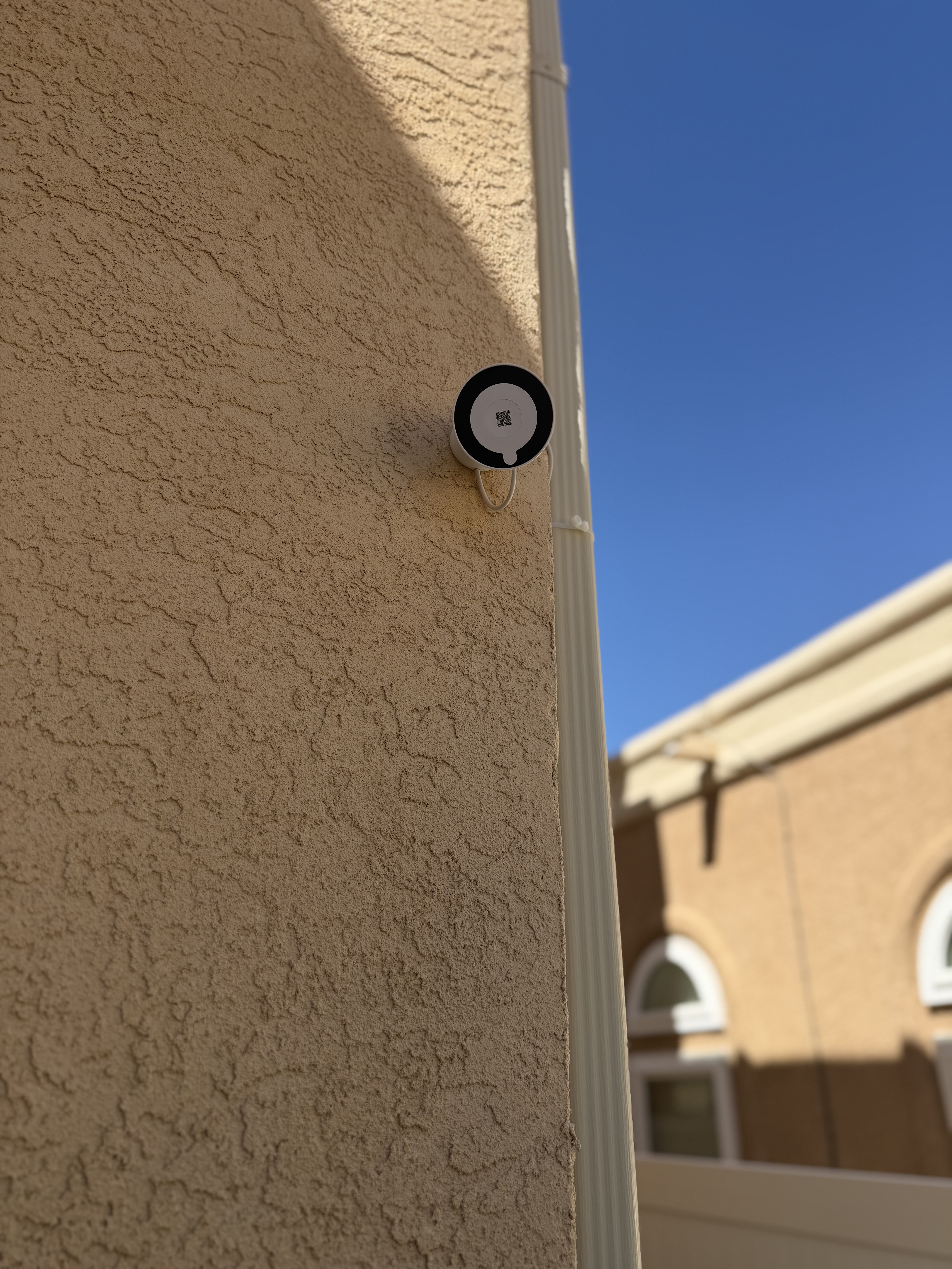 Outdoor security camera installation